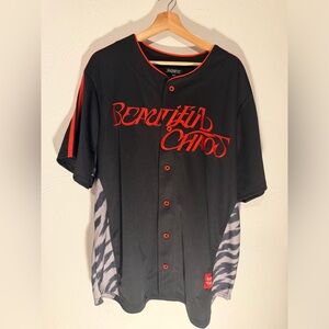 NWT Katseye Tour Black and Red Button Down Jersey - Kpop